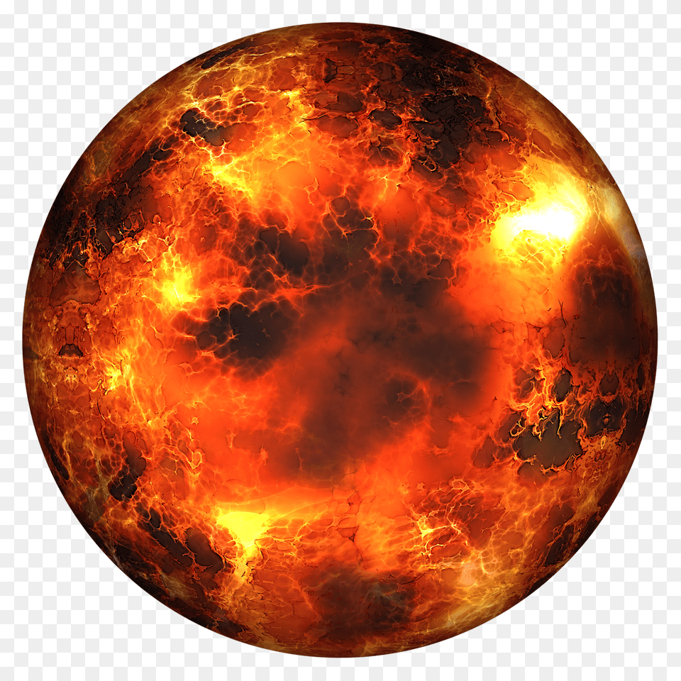 Pngpix Com Globe Burning Transparent, Sphere, Outer Space, Astronomy, Flame Png