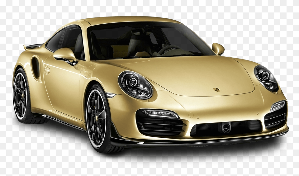 Pngpix Com Gold Porsche 911 Turbo Aerokit Car Image, Alloy Wheel, Vehicle, Transportation, Tire Free Png Download