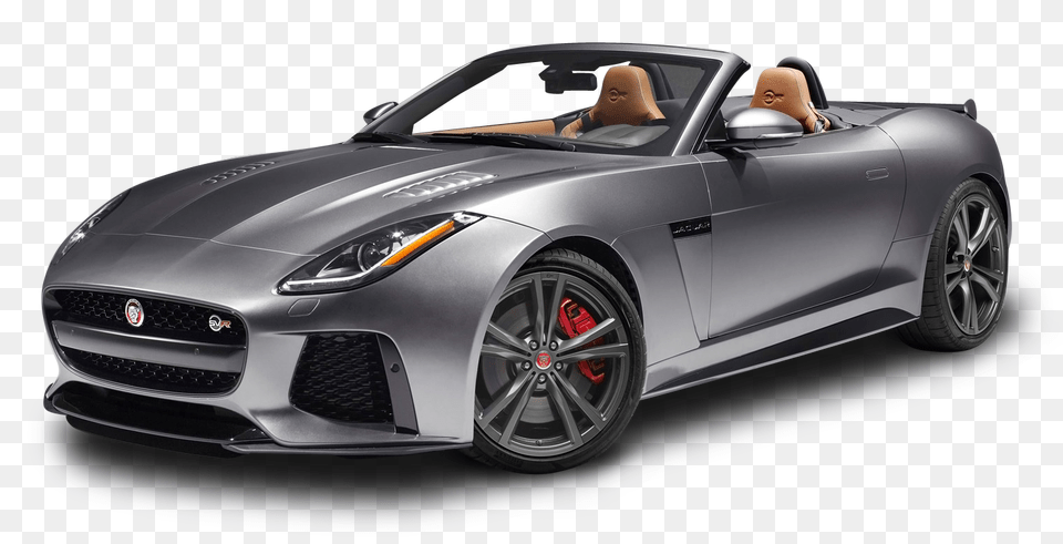 Pngpix Com Gray Jaguar F Type Svr Convertible Car, Vehicle, Transportation, Wheel, Machine Png