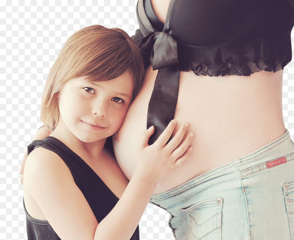 Pngpix Com Happy Child Holding Belly Of Pregnant Woman Image, Hand, Body Part, Person, Finger Png