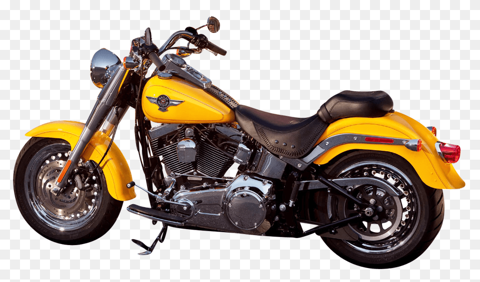 Pngpix Com Harley Davidson Yellow Motorcycle Bike Image, Wheel, Machine, Motor, Spoke Free Transparent Png