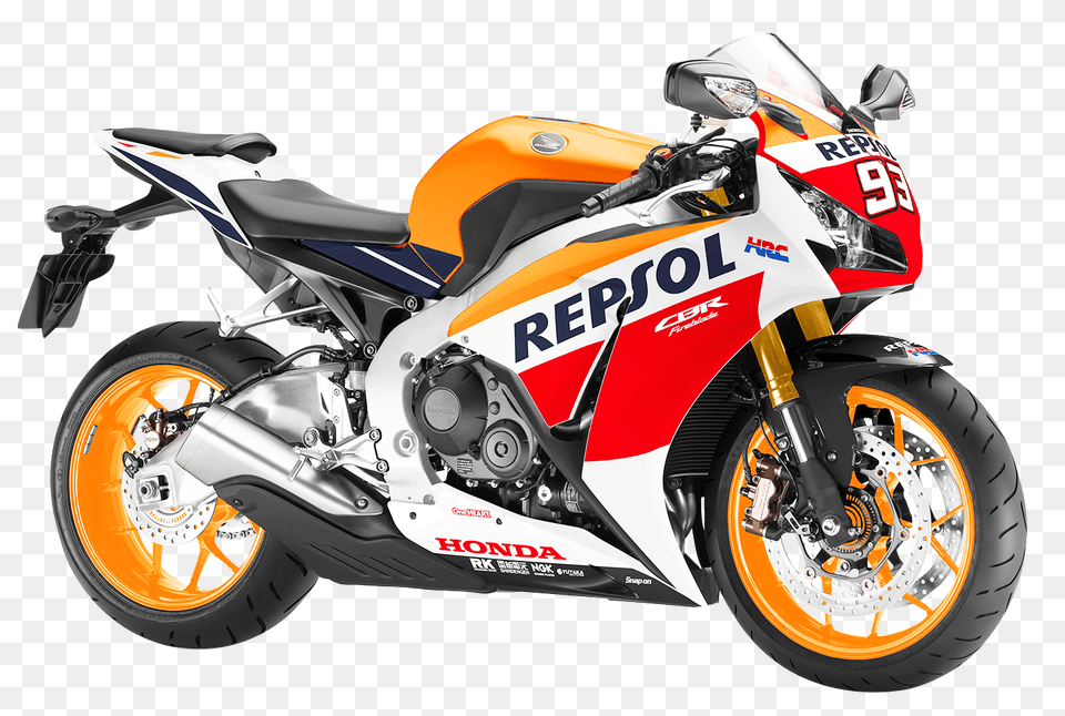 Pngpix Com Honda Repsol Cbr1000rr Motorcycle Bike Image, Transportation, Vehicle, Machine, Spoke Free Transparent Png