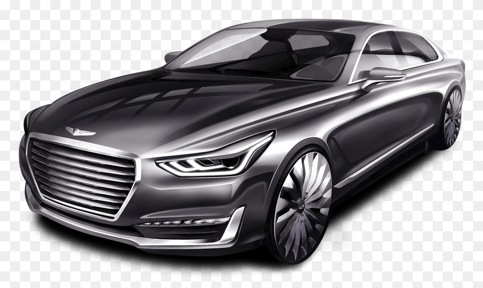 Pngpix Com Hyundai Genesis G90 Gray Car Image, Vehicle, Coupe, Sedan, Transportation Free Png