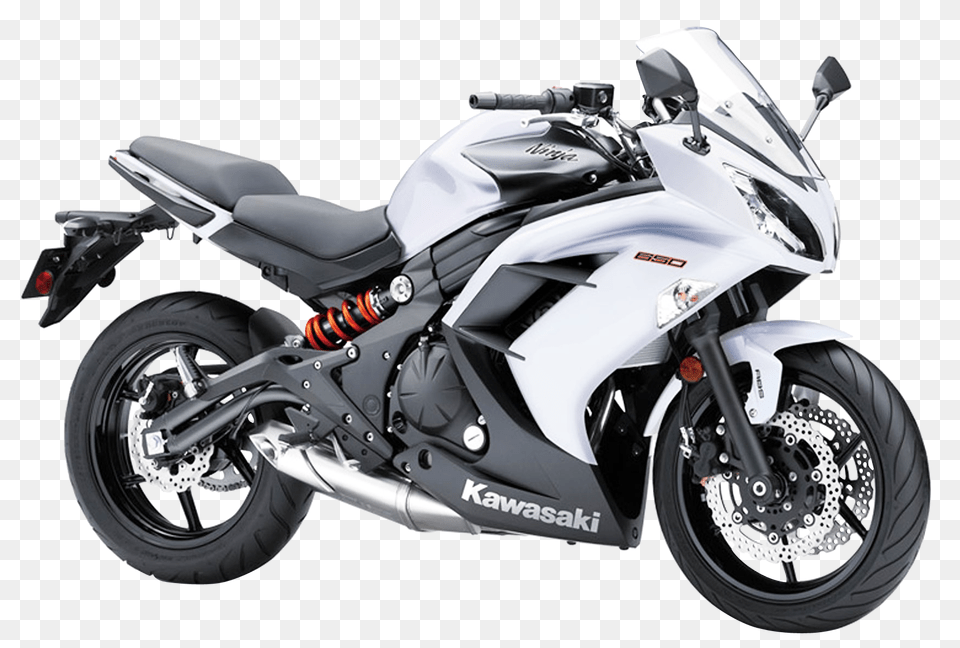 Pngpix Com Kawasaki Ninja 650 White Sport Motorcycle Bike Image, Machine, Transportation, Vehicle, Wheel Png