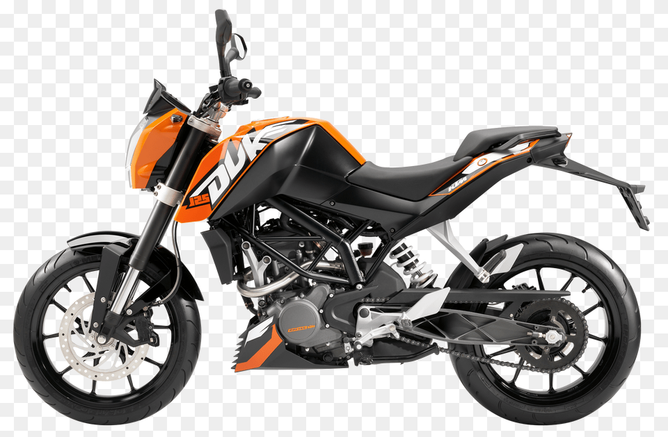 Pngpix Com Ktm 125 Duke Sports Motorcycle Bike Image, Spoke, Machine, Vehicle, Transportation Free Png Download