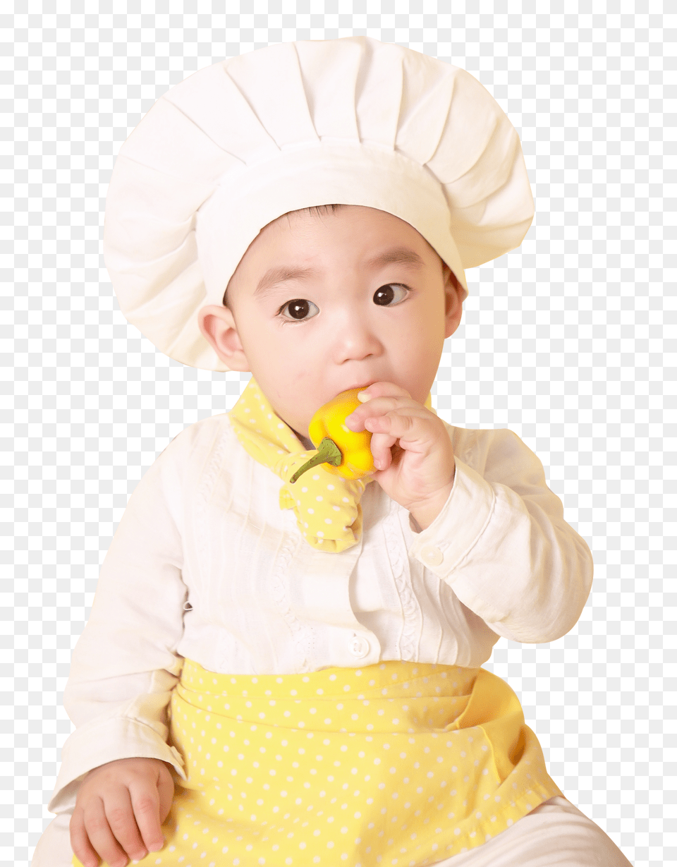 Pngpix Com Little Cute Child In Costume Of Cook Image, Hat, Bonnet, Clothing, Person Free Png Download