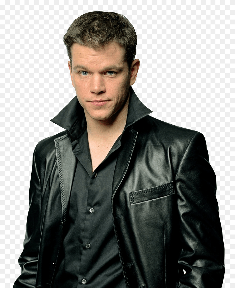 Pngpix Com Matt Damon Transparent Image, Jacket, Clothing, Coat, Man Png