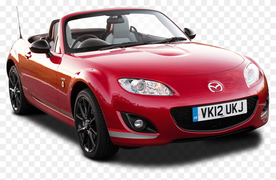 Pngpix Com Mazda Mx 5 Kuro Red Car Image, Vehicle, Transportation, Wheel, License Plate Free Png Download