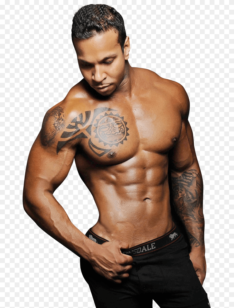 Pngpix Com Men Fitness Image, Person, Skin, Tattoo, Adult Free Transparent Png