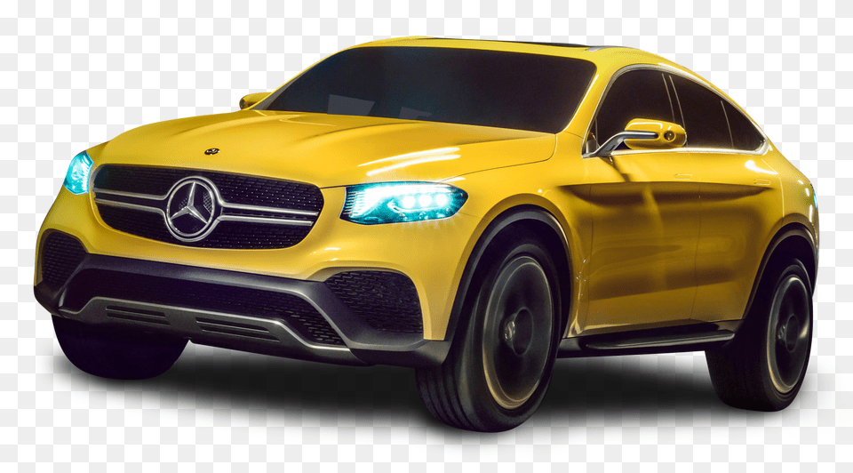 Pngpix Com Mercedes Benz Glc Coupe Yellow Car, Alloy Wheel, Vehicle, Transportation, Tire Png Image