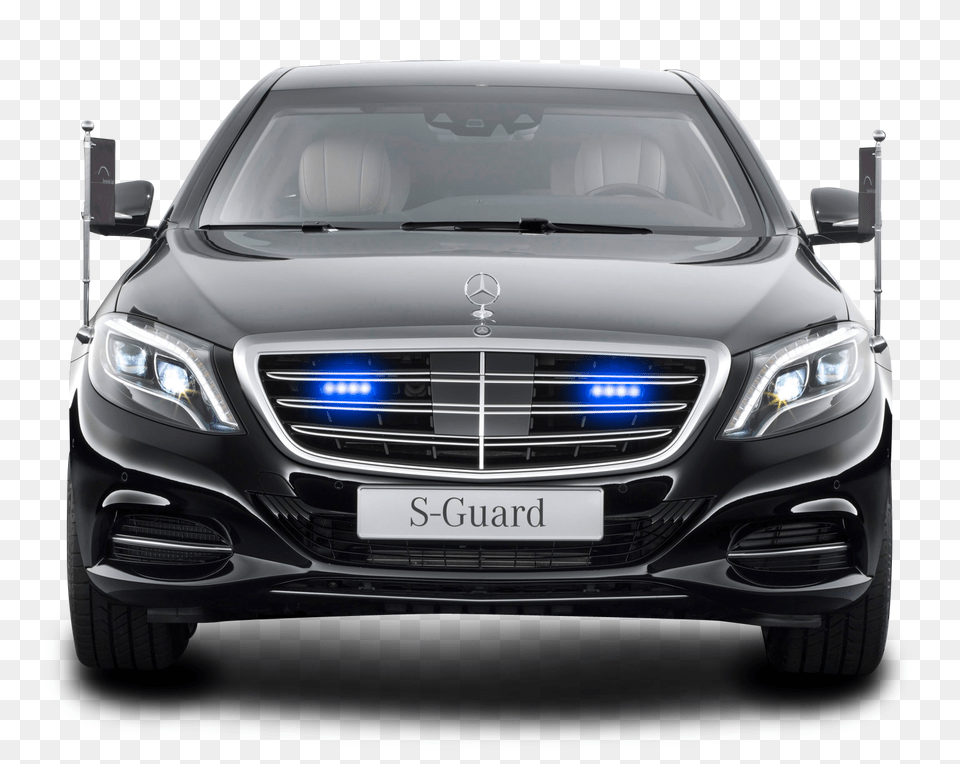 Pngpix Com Mercedes Benz S 600 Guard President Black Car Image, License Plate, Transportation, Vehicle, Bumper Free Png