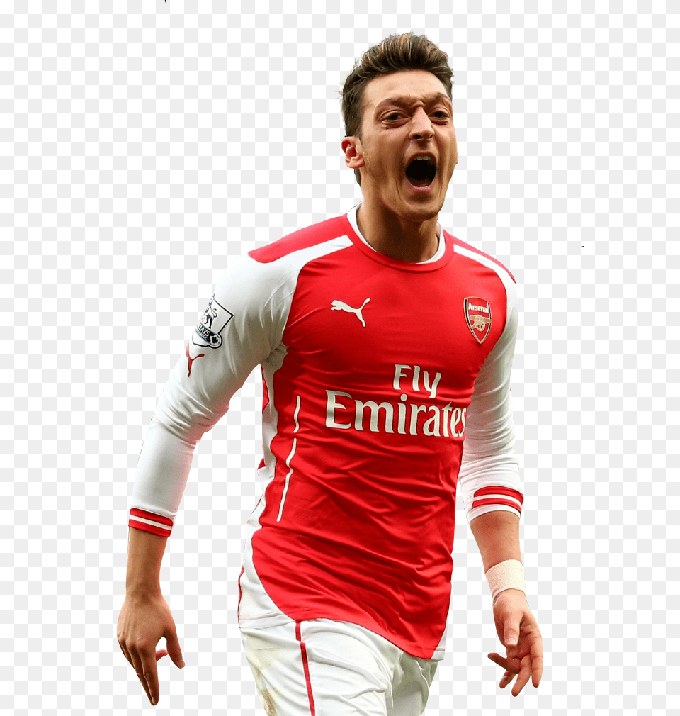 Pngpix Com Mesut Ozil Transparent Image, Shouting, Angry, Shirt, Clothing Png