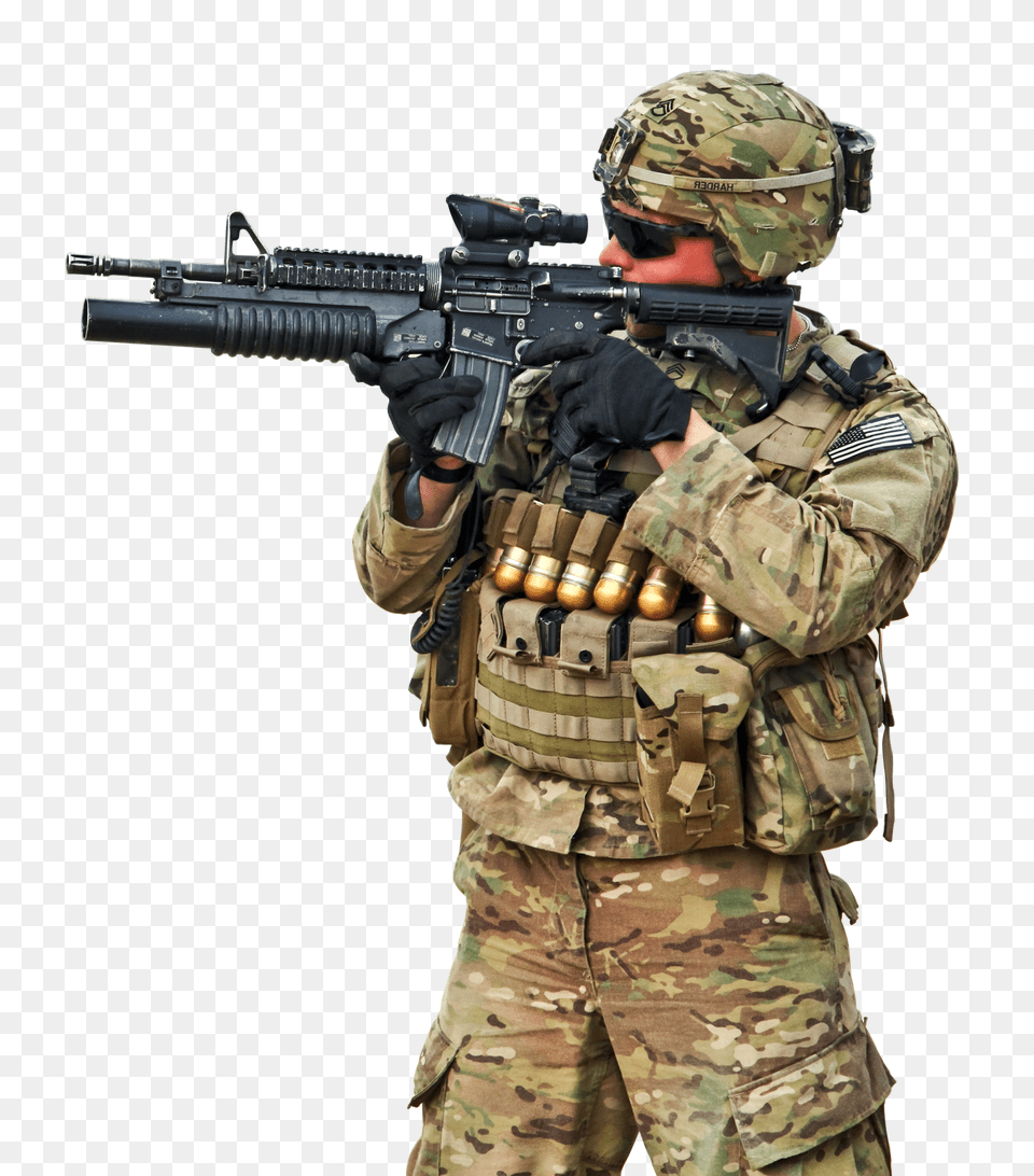 Pngpix Com Military Man Transparent Image, Weapon, Gun, Military Uniform, Rifle Free Png Download