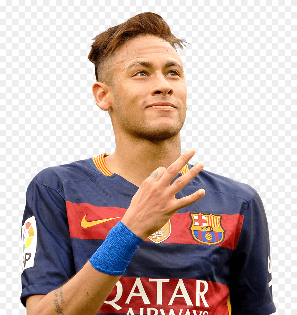 Pngpix Com Neymar Transparent, T-shirt, Shirt, Clothing, Person Free Png