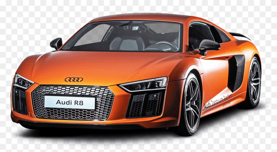 Pngpix Com Orange Audi R8 Car, Vehicle, Coupe, Transportation, Sports Car Free Png