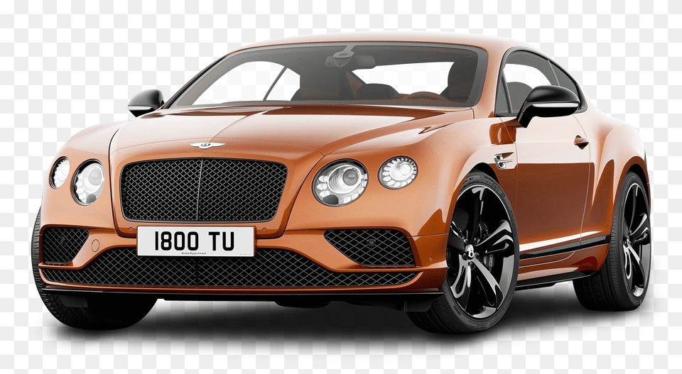 Pngpix Com Orange Bentley Continental Gt Speed Car Image, Vehicle, Transportation, Coupe, Sports Car Png