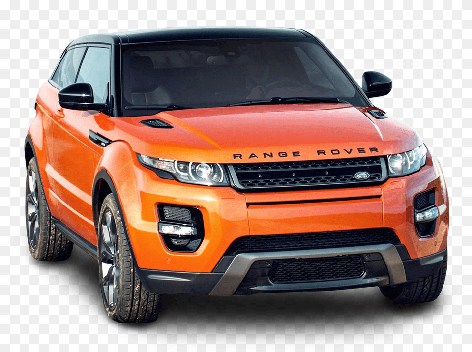 Pngpix Com Orange Land Rover Range Rover Car Image, Suv, Transportation, Vehicle, Machine Free Transparent Png