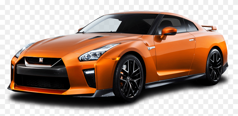 Pngpix Com Orange Nissan Gtr Car Image, Wheel, Vehicle, Coupe, Machine Png