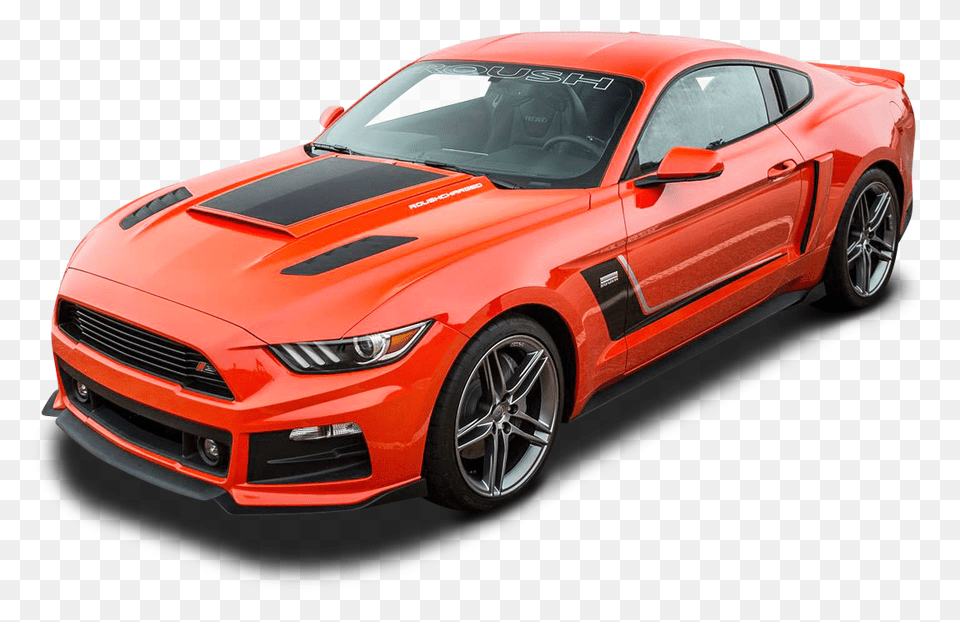 Pngpix Com Orange Roush Stage 3 Mustang Car Image, Coupe, Sports Car, Transportation, Vehicle Png