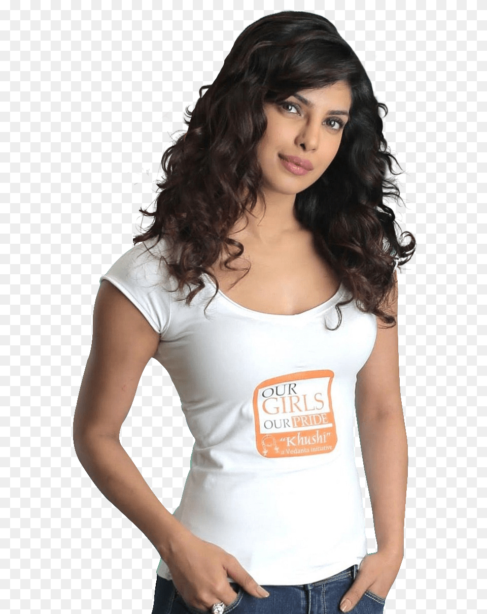 Pngpix Com Priyanka Chopra Clothing, T-shirt, Adult, Person Free Transparent Png