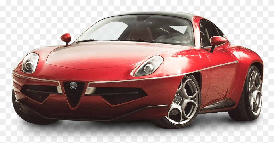 Pngpix Com Red Alfa Romeo Disco Volante Car Image, Alloy Wheel, Vehicle, Transportation, Tire Free Png Download
