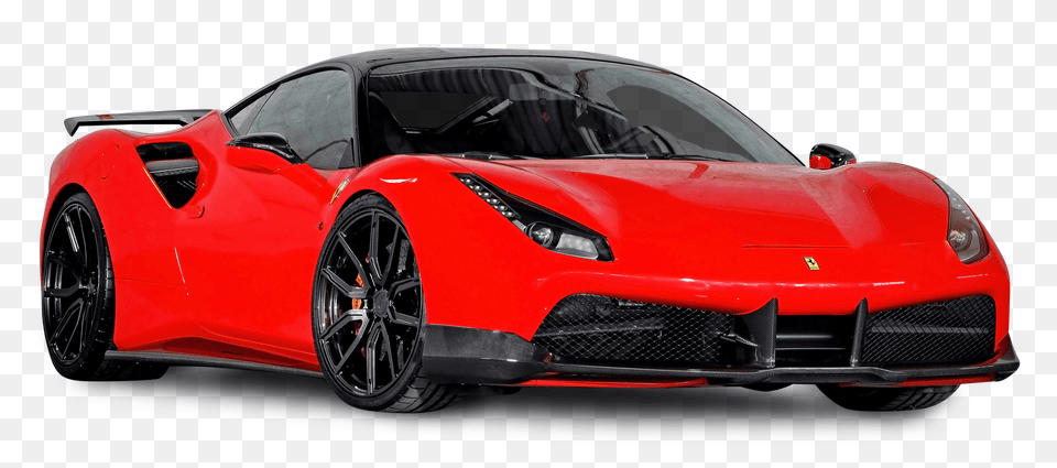 Pngpix Com Red Ferrari 488 Gtb Car, Wheel, Machine, Vehicle, Transportation Free Transparent Png