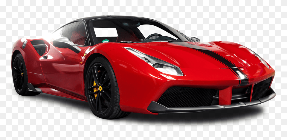 Pngpix Com Red Ferrari 488 Gtb Car, Wheel, Vehicle, Coupe, Machine Free Png Download