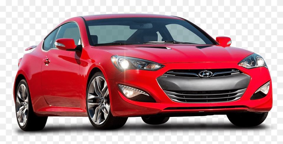 Pngpix Com Red Hyundai Genesis Car Image, Wheel, Vehicle, Transportation, Sports Car Free Png