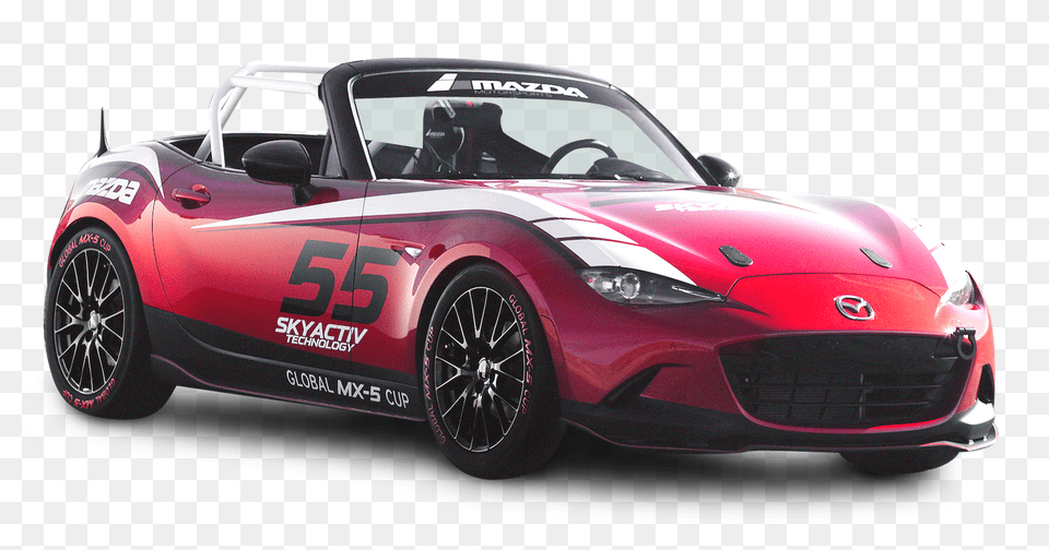 Pngpix Com Red Mazda Mx 5 Cup Car Image, Vehicle, Transportation, Wheel, Machine Free Png