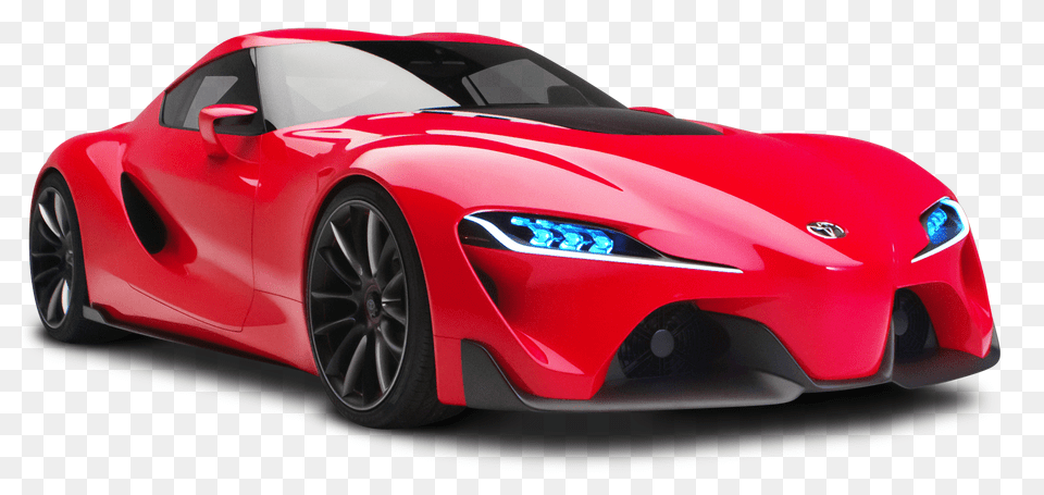 Pngpix Com Red Toyota Ft1 Sports Car Image, Wheel, Vehicle, Coupe, Machine Png