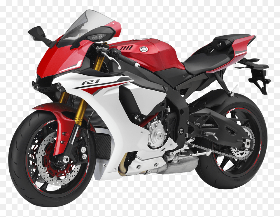 Pngpix Com Red Yamaha Yzf R1 Sport Motorcycle Bike Image, Machine, Spoke, Wheel, Transportation Png