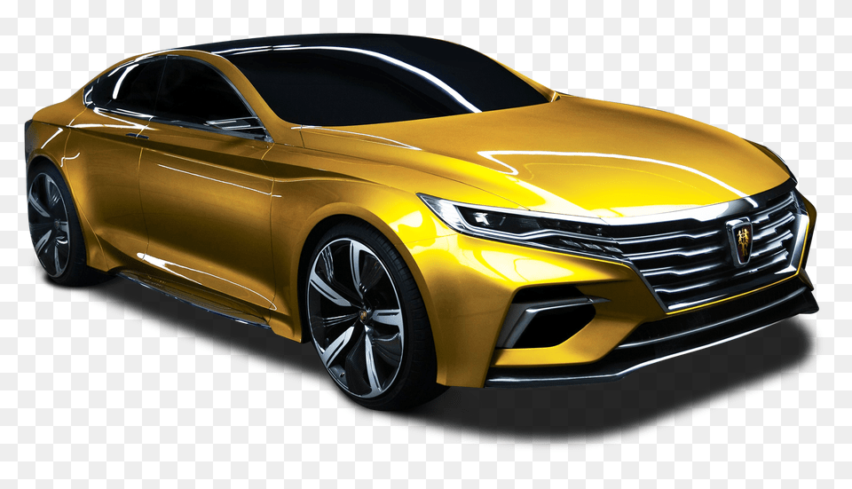 Pngpix Com Roewe Vision R Concept Golden Color Image, Alloy Wheel, Vehicle, Transportation, Tire Free Transparent Png