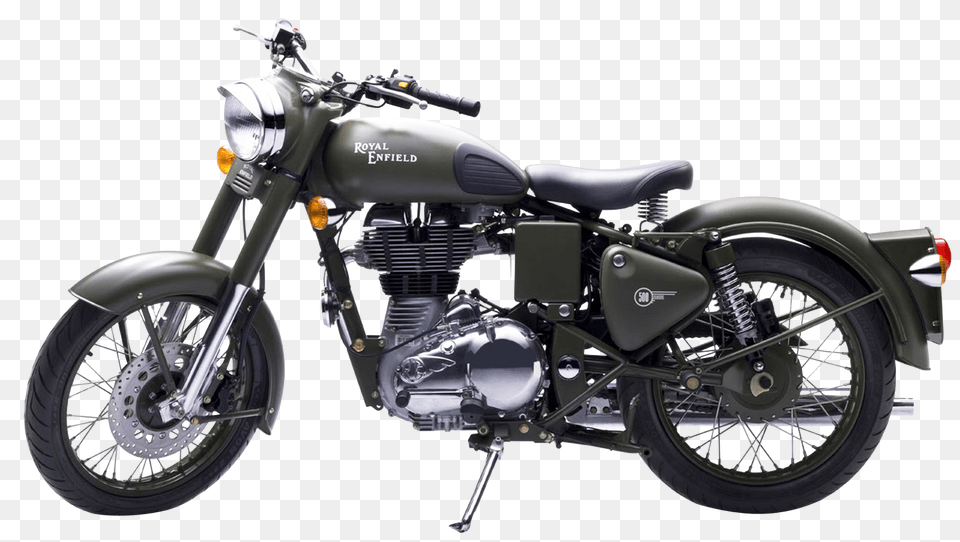 Pngpix Com Royal Enfield Classic 500 Green Motorcycle Bike Image, Machine, Spoke, Transportation, Vehicle Free Png Download