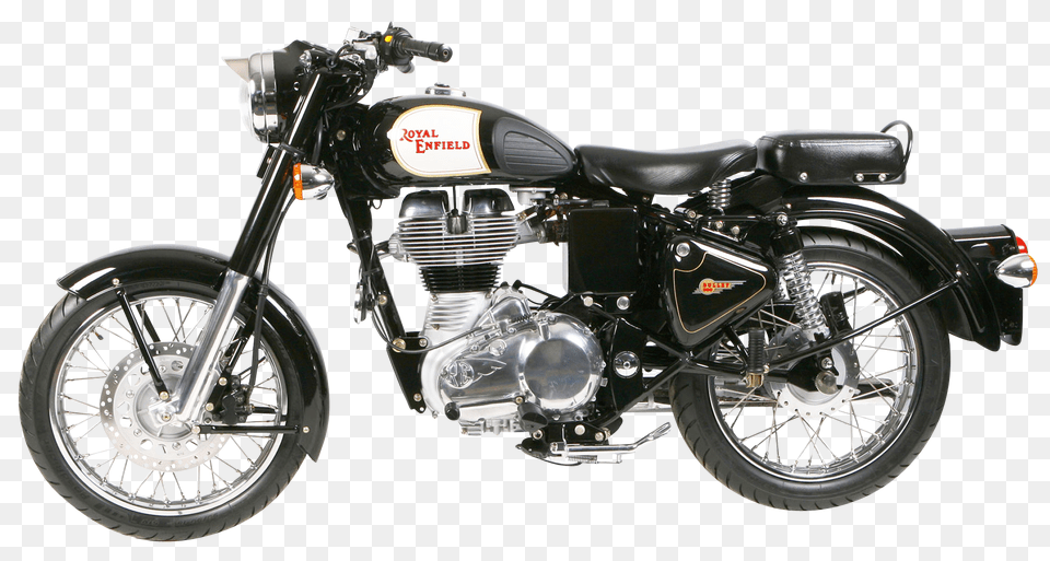 Pngpix Com Royal Enfield Classic Black Motorcycle Bike Wheel, Machine, Spoke, Vehicle Png Image