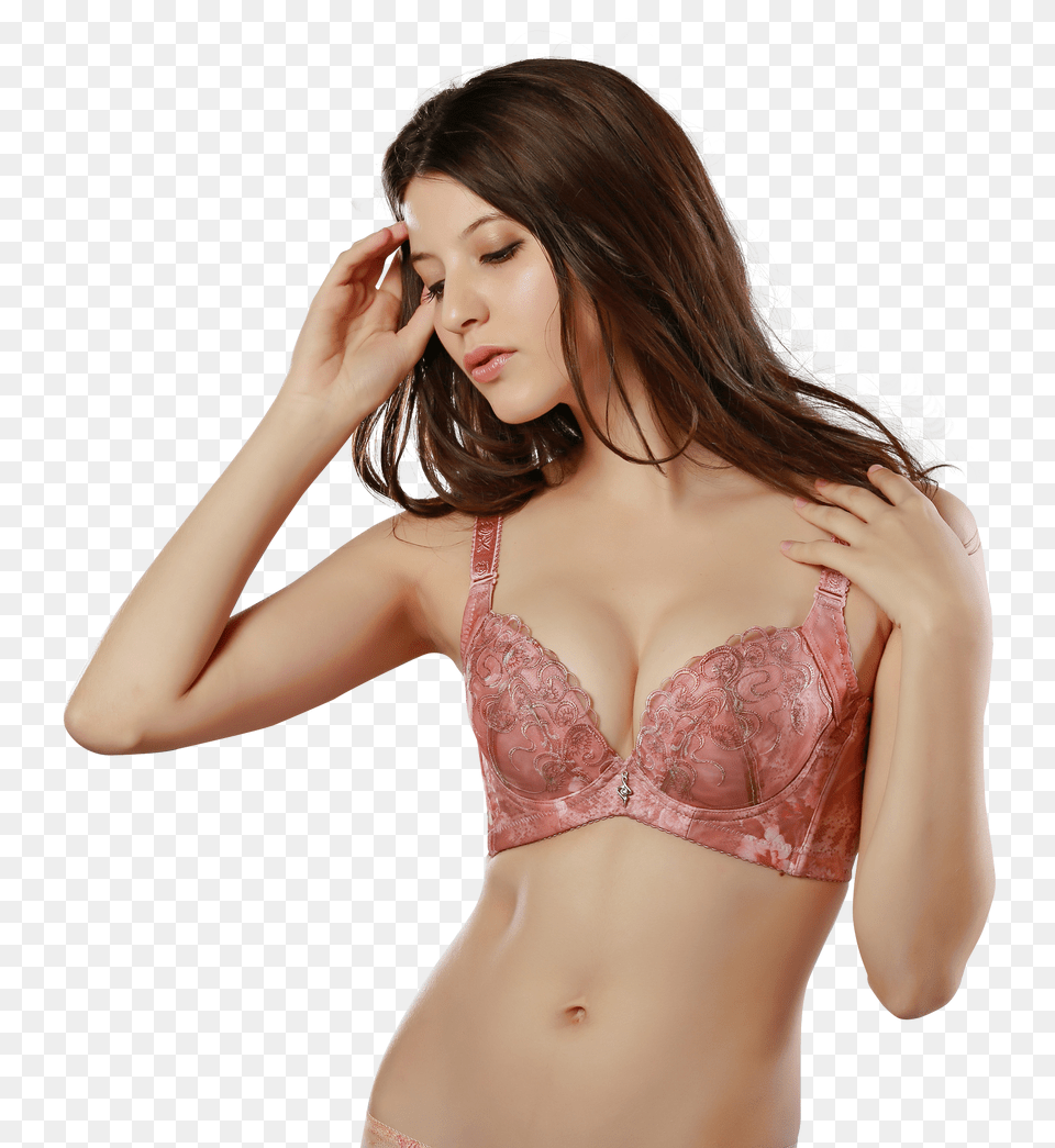 Pngpix Com Sexy Young Brunette Woman In Lingerie Transparent Image, Bra, Clothing, Underwear, Adult Free Png Download