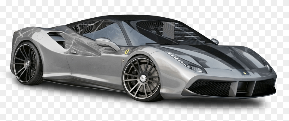 Pngpix Com Silver Ferrari 488 Gtb Car Image, Alloy Wheel, Vehicle, Transportation, Tire Png