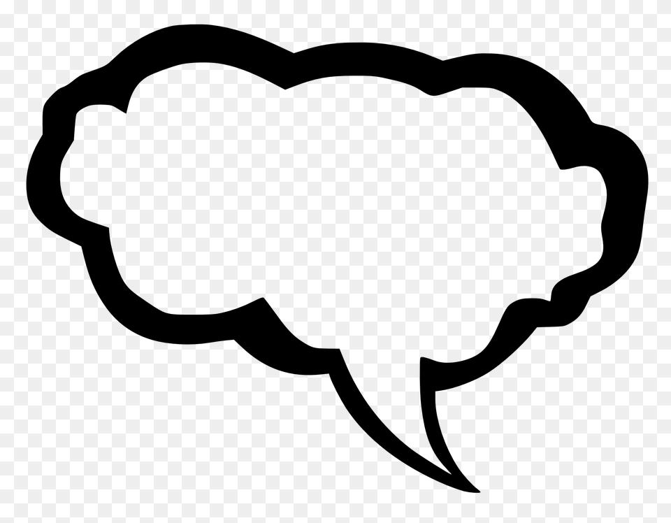 Pngpix Com Speech Bubble Stencil, Smoke Pipe, Logo Png Image