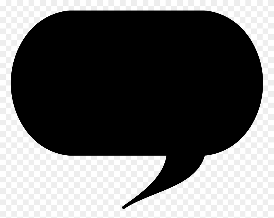 Pngpix Com Speech Bubble Transparent, Silhouette, Stencil Png Image