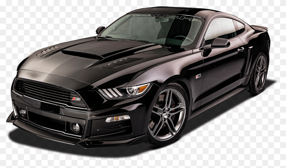 Pngpix Com Stylish Black Ford Roush Rs Mustang Car Image, Vehicle, Coupe, Transportation, Sports Car Free Png Download
