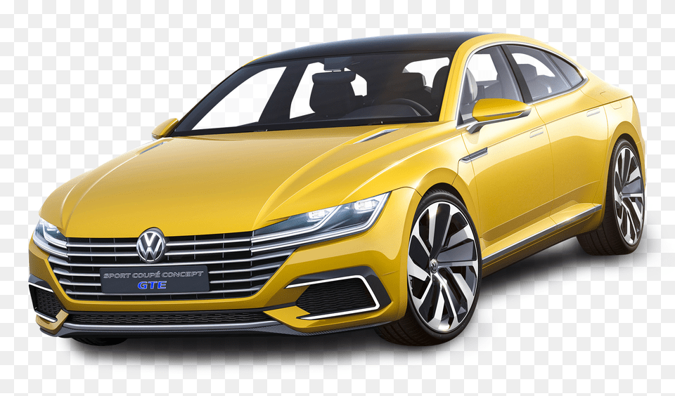 Pngpix Com Volkswagen Sport Coupe Gte Yellow Car Image, Vehicle, Transportation, Sedan, Alloy Wheel Free Png