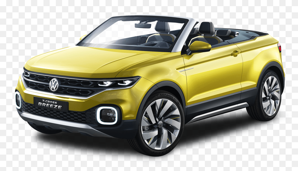 Pngpix Com Volkswagen T Cross Breeze Yellow Car Image, Vehicle, Transportation, Wheel, Convertible Free Png