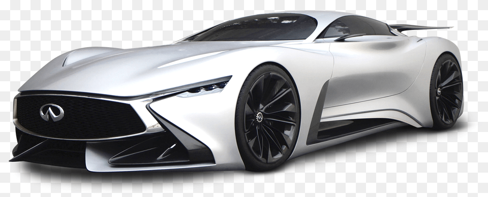 Pngpix Com White Infiniti Vision Gt Car, Wheel, Vehicle, Transportation, Machine Free Png