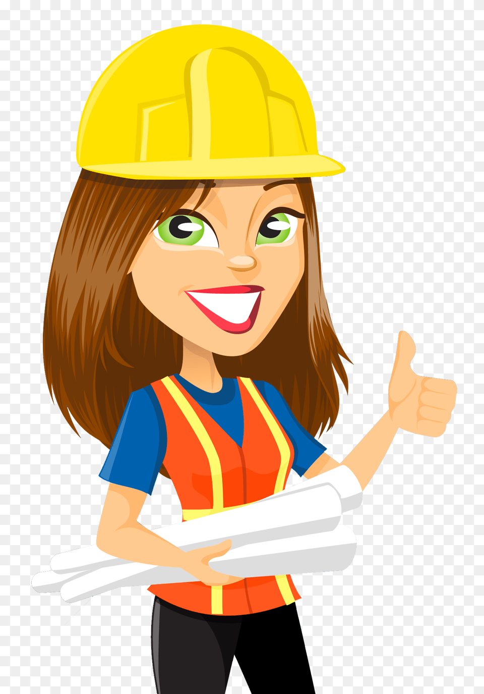 Pngpix Com Woman Engineer Vector Image, Clothing, Hardhat, Helmet, Person Free Transparent Png