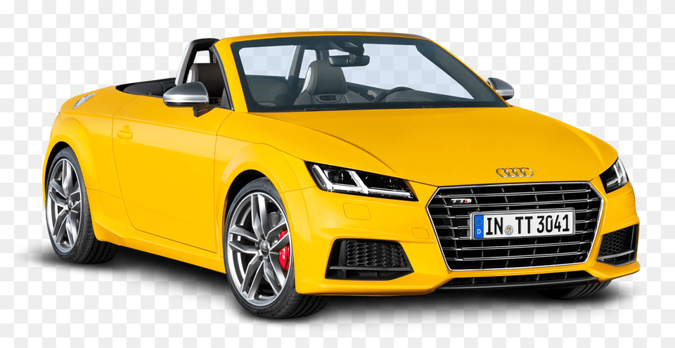Pngpix Com Yellow Audi Tts Roadster Car, Vehicle, Transportation, Wheel, Machine Free Png