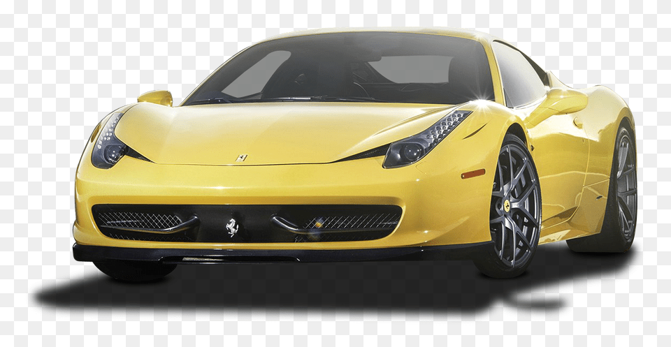 Pngpix Com Yellow Ferrari 458 Italia Car, Alloy Wheel, Vehicle, Transportation, Tire Free Png