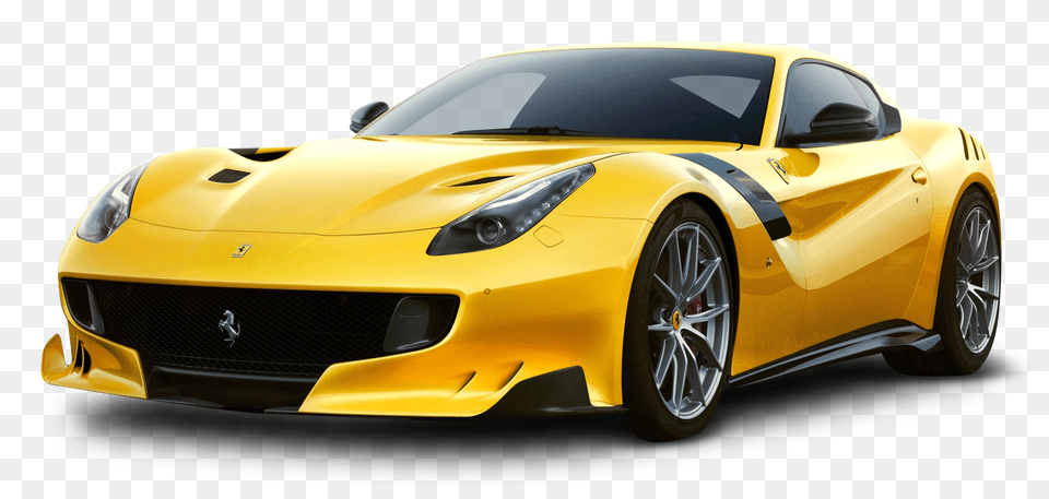 Pngpix Com Yellow Ferrari F12tdf Car Image, Alloy Wheel, Vehicle, Transportation, Tire Png
