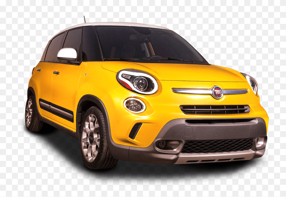 Pngpix Com Yellow Fiat 500l Car Image, Alloy Wheel, Vehicle, Transportation, Tire Free Png