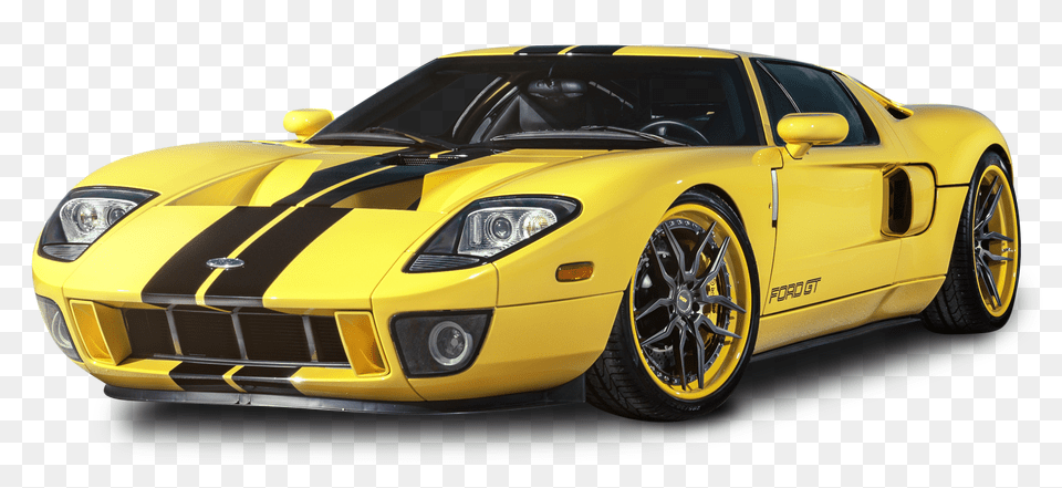 Pngpix Com Yellow Ford Gt Car, Alloy Wheel, Vehicle, Transportation, Tire Png