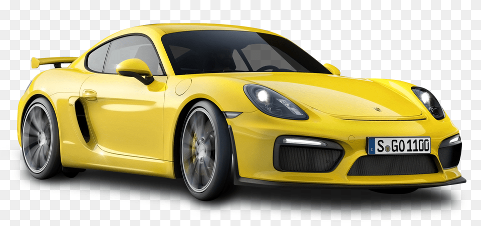 Pngpix Com Yellow Porsche Cayman Gt4 Car, Alloy Wheel, Vehicle, Transportation, Tire Free Transparent Png