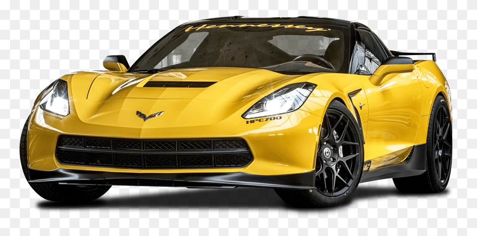 Pngpix Com Yellow Ruffer Performance Chevrolet Corvette Stingray Hpe700 Car, Alloy Wheel, Vehicle, Transportation, Tire Png Image